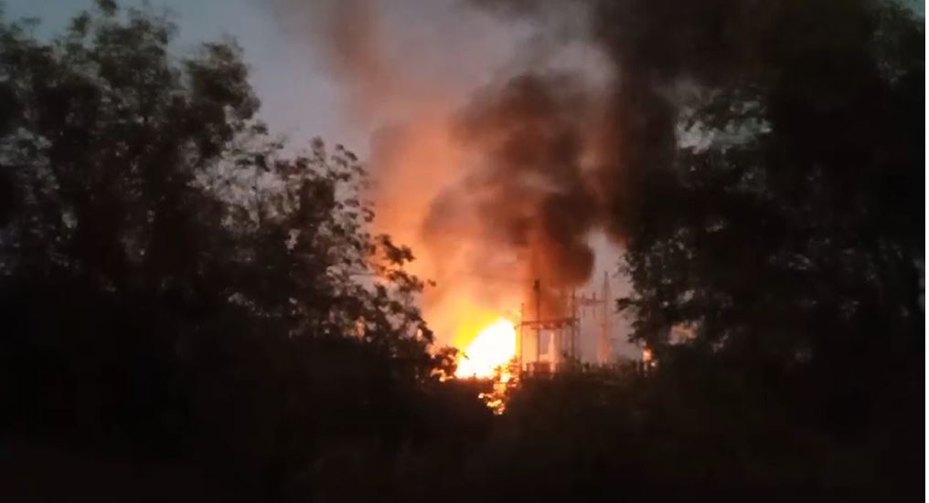 वर्धा के 132 केवी सब स्टेशन को भीषण आग