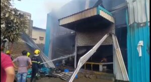 नांदेड़ की तेल कंपनी में आग